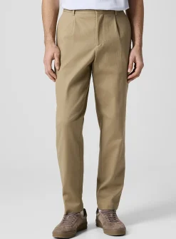 Tapered twill chinos
