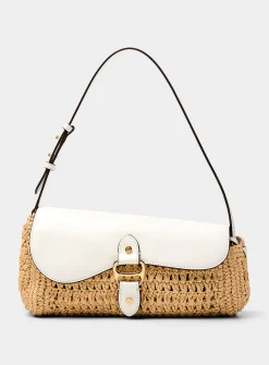 Tasha braided straw shoulder bag