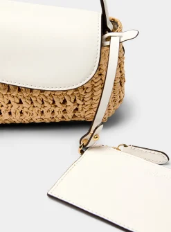 Tasha braided straw shoulder bag