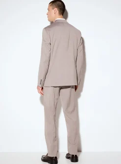 Taupe herringbone suit