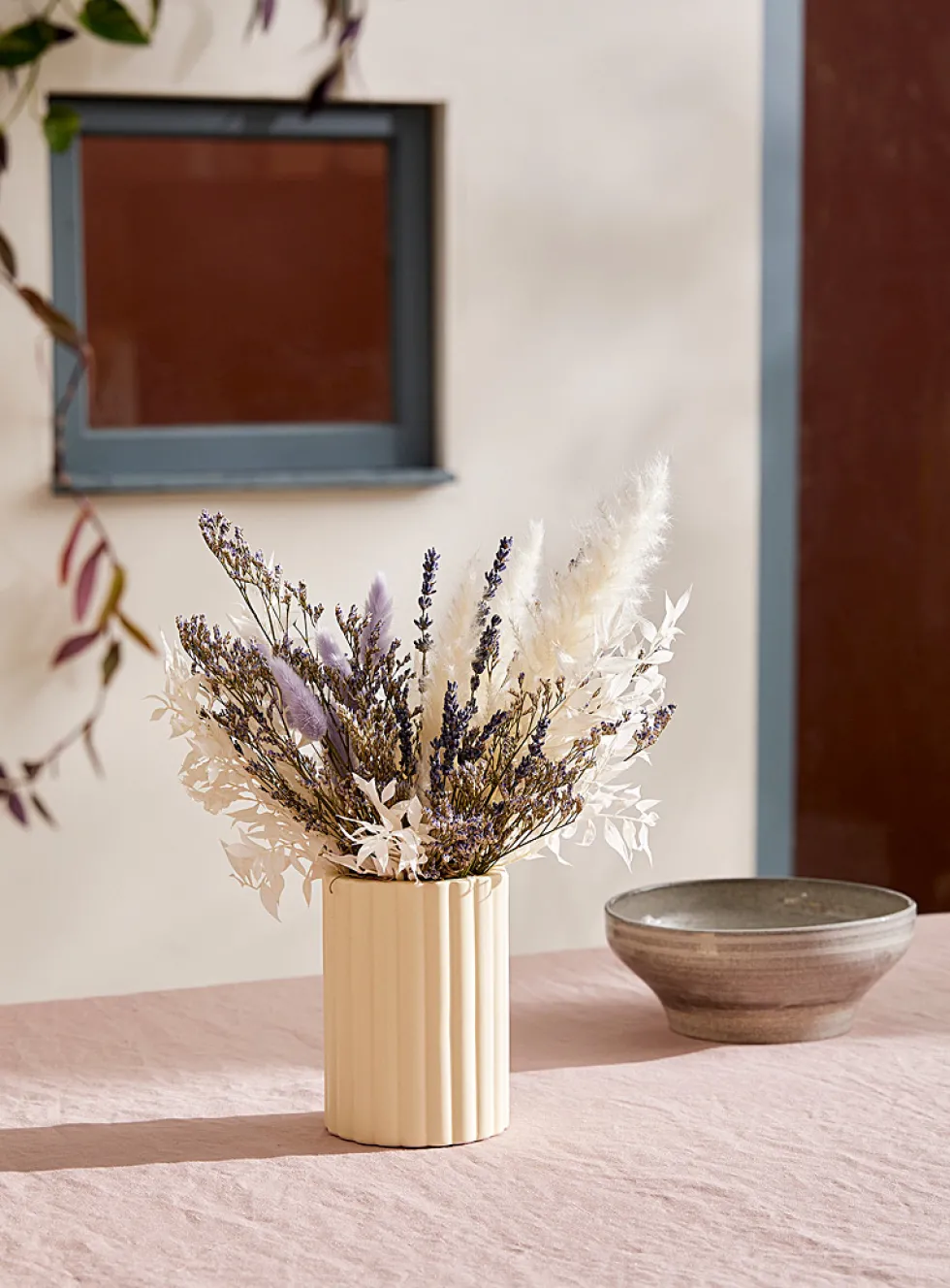 Taylor dried plant bouquet with vase