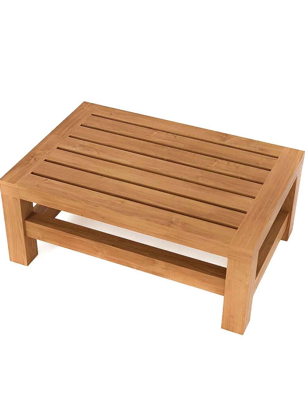 Teak wood bathroom footrest