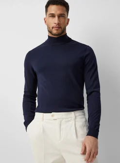 TENCEL™ modal and organic cotton mock-neck sweater