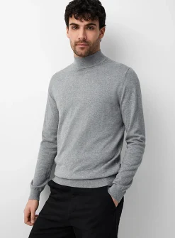 TENCEL™ modal and organic cotton mock-neck sweater