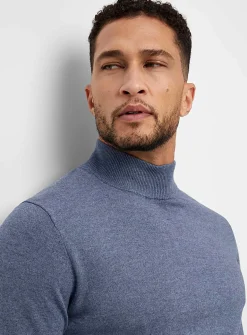 TENCEL™ modal and organic cotton mock-neck sweater