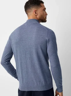 TENCEL™ modal and organic cotton mock-neck sweater