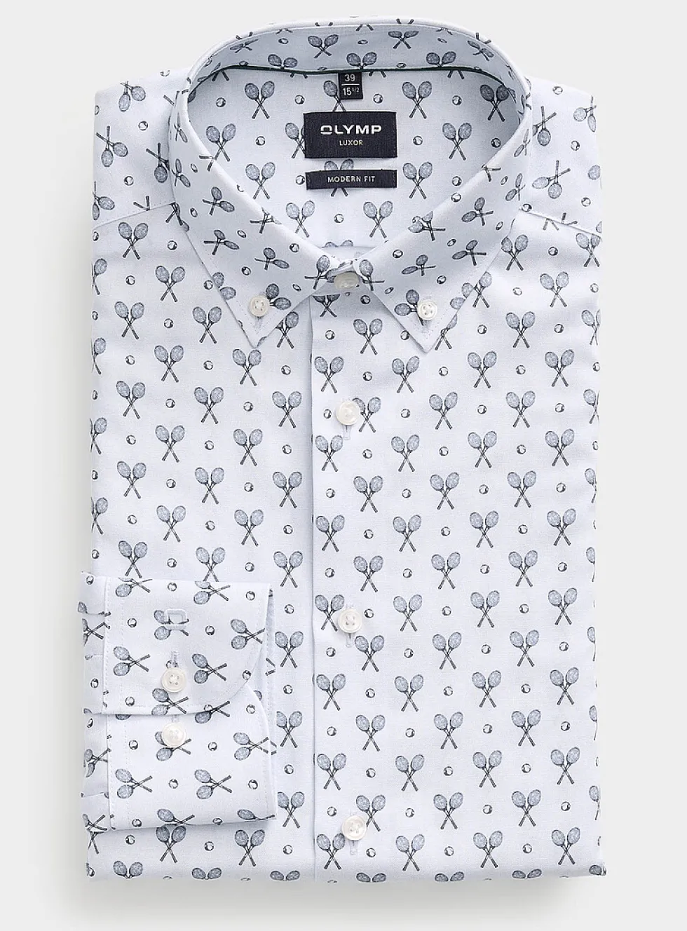 Tennis ball and racket shirt