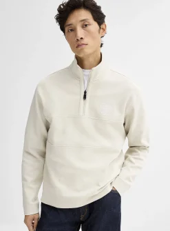 Tennis club zip-neck sweatshirt