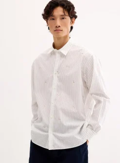 Tennis Man striped shirt