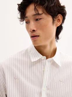 Tennis Man striped shirt