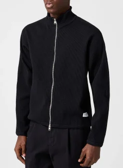 Teno ribbed zip-up cardigan