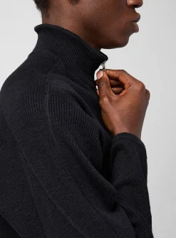 Teno ribbed zip-up cardigan