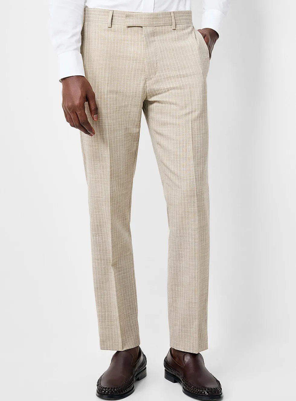 Tenser beige stripe pant