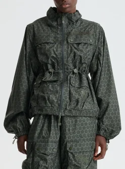 Tenzin Spectra hybrid sleeves floral parka