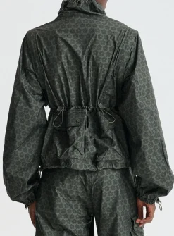 Tenzin Spectra hybrid sleeves floral parka