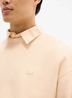 Terry-like textured sweatshirt