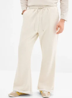 Terry-lined flared pant