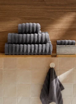 Textured cotton towels