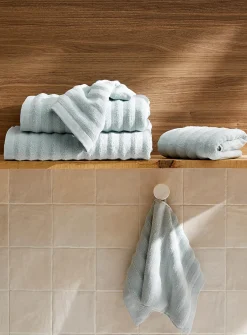 Textured cotton towels