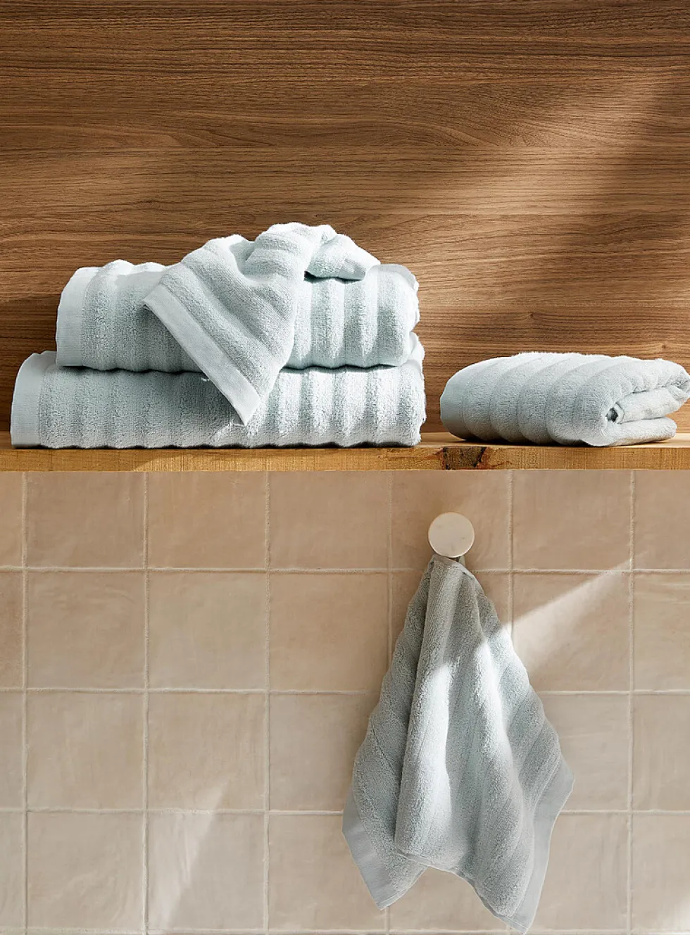 Textured cotton towels