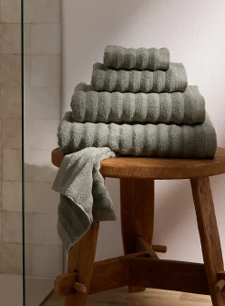 Textured cotton towels