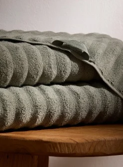 Textured cotton towels