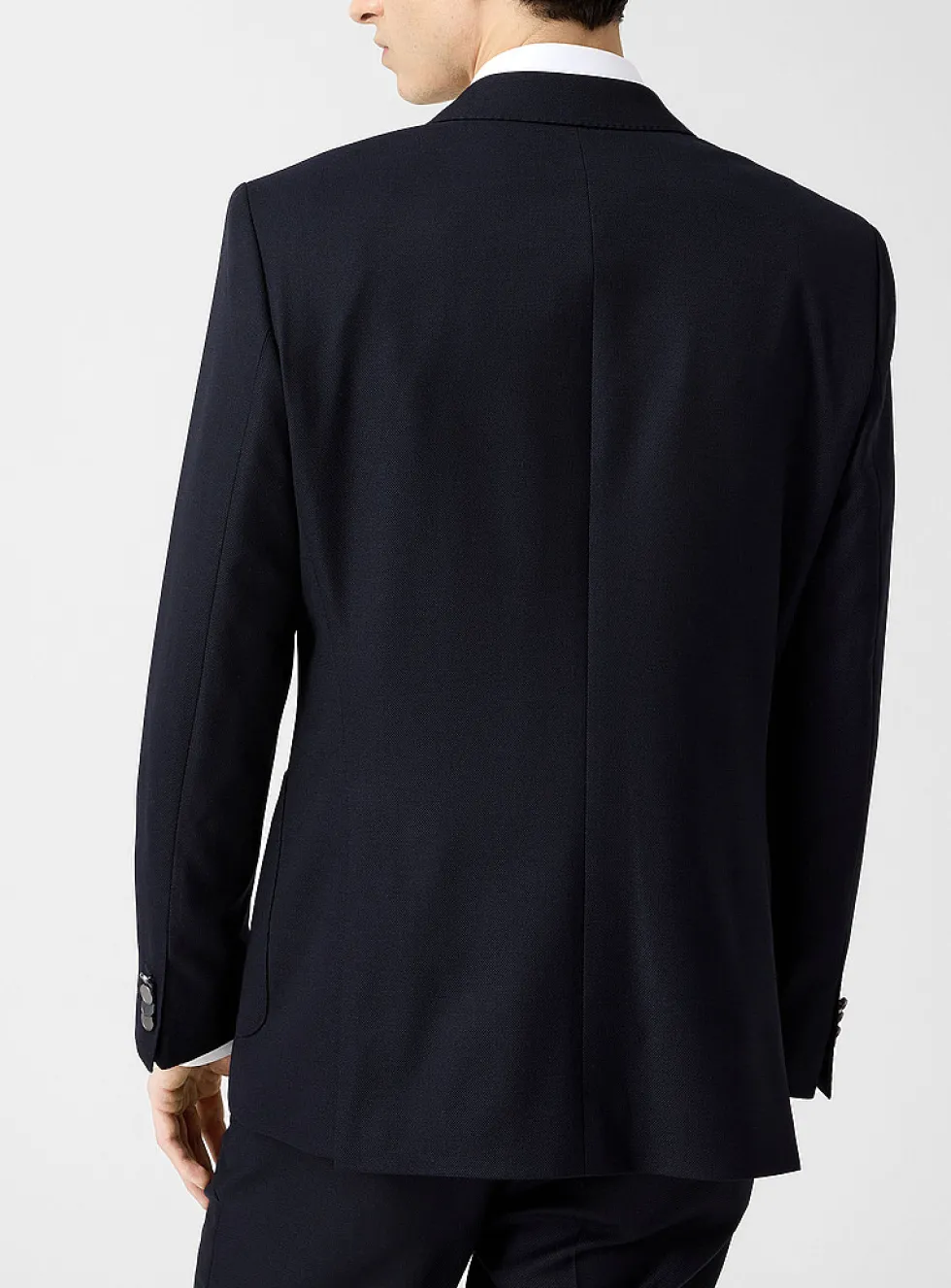 Textured double-breasted jacket