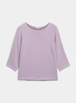 Textured knit loose boxy sweater