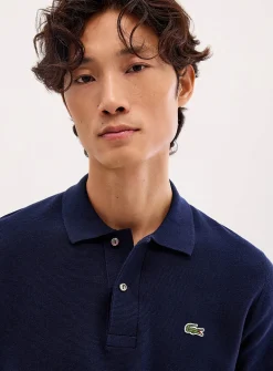 Textured knit polo