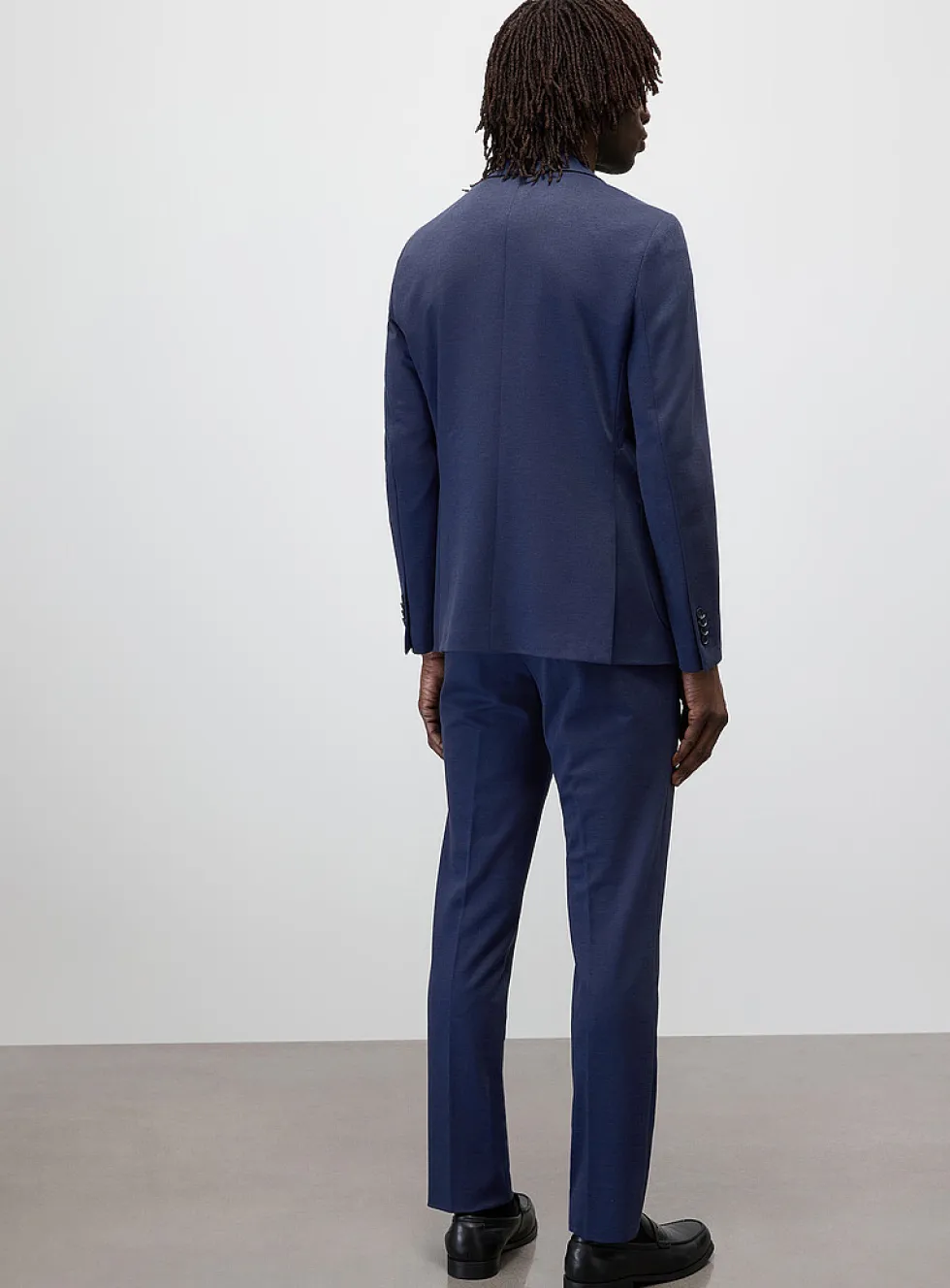 Textured knit suit
