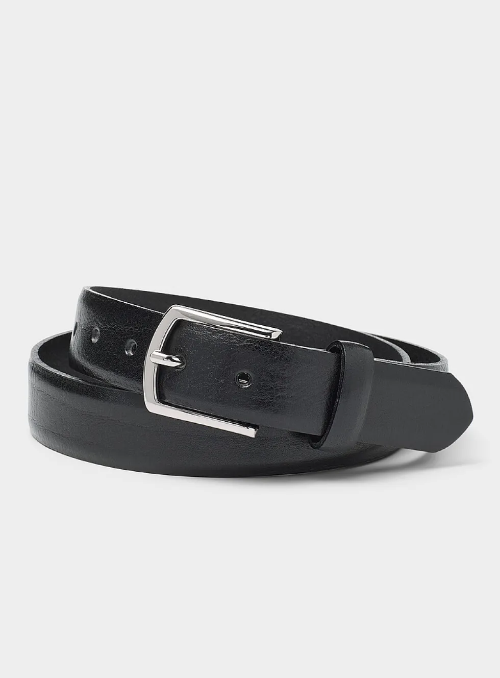 Textured leather belt
