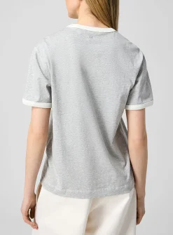 Textured logo polo shirt