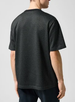 Textured retro jacquard T-shirt