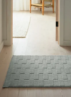 Textured tiles artisanal hallway runner