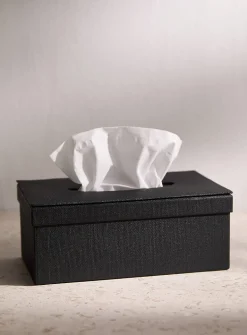 Textured tissue box