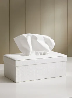 Textured tissue box