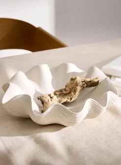 Textured waves rounded tray