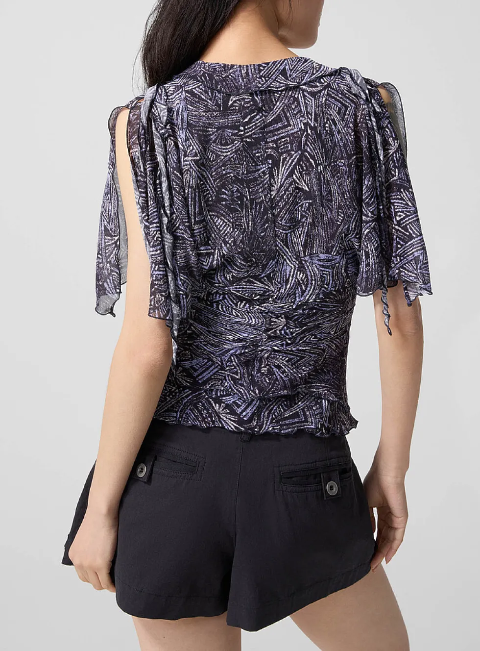 Thanais pure silk laced blouse