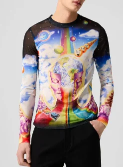 The Essential Experience long-sleeve mesh T-shirt