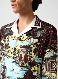 The Grotto pure silk cabana shirt