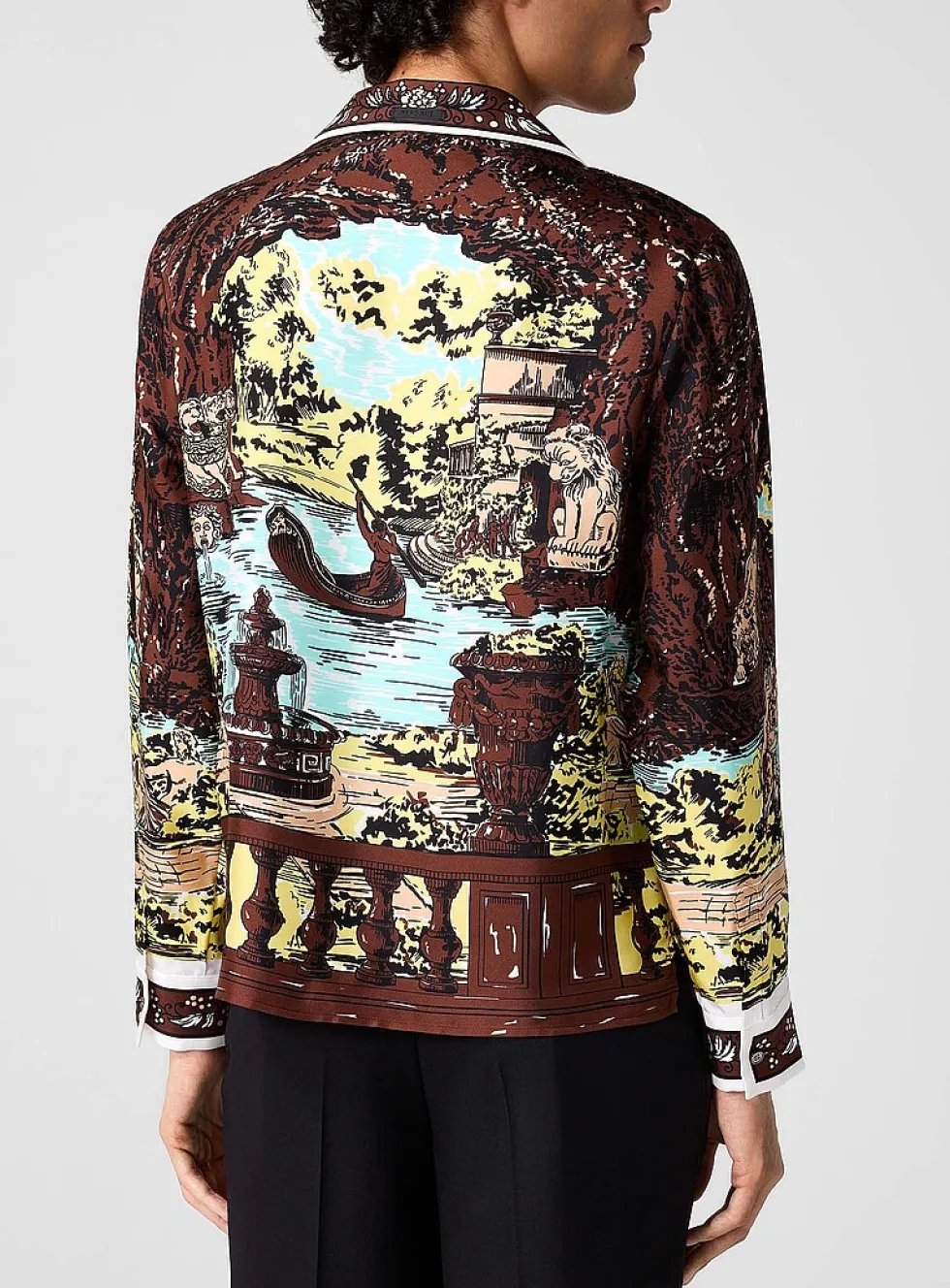 The Grotto pure silk cabana shirt