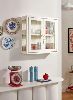 The Kit glass door metallic wall cabinet