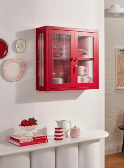 The Kit glass door metallic wall cabinet
