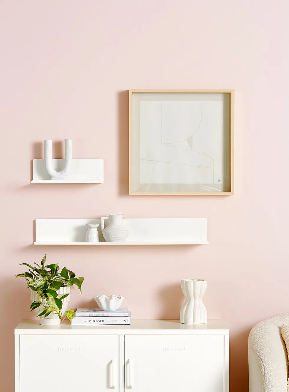 The Ledge large metallic shelf