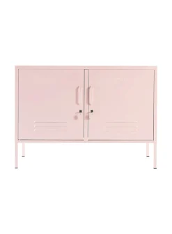 The Lowdown metallic storage cabinet