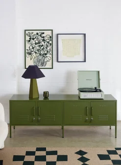 The Standard storage units metallic TV unit