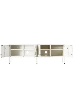 The Standard storage units metallic TV unit