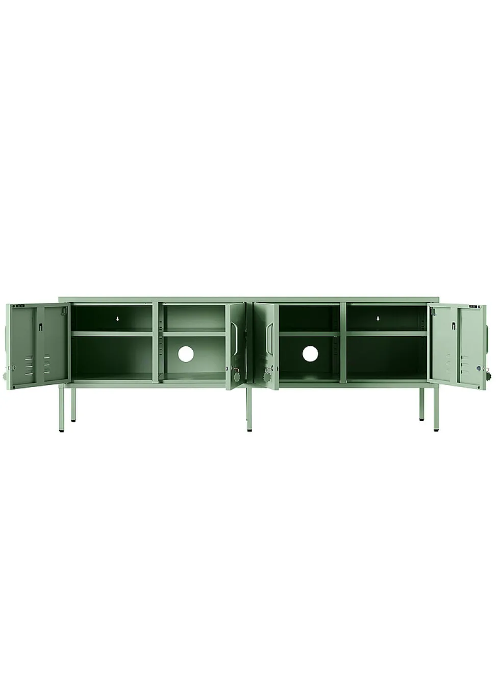 The Standard storage units metallic TV unit