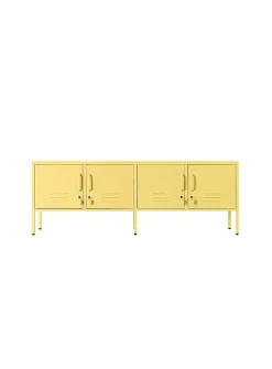The Standard storage units metallic TV unit