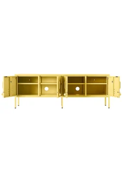 The Standard storage units metallic TV unit